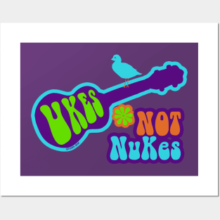 Ukes Not Nukes Posters and Art